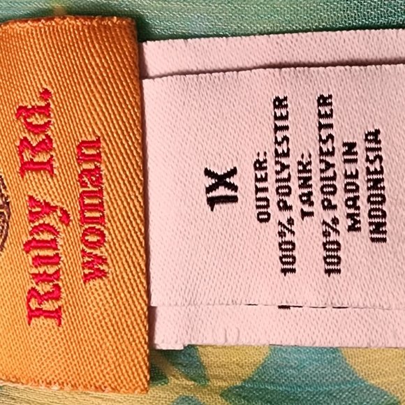 Womens Chiffon 2 piece top-1x - Picture 3 of 3